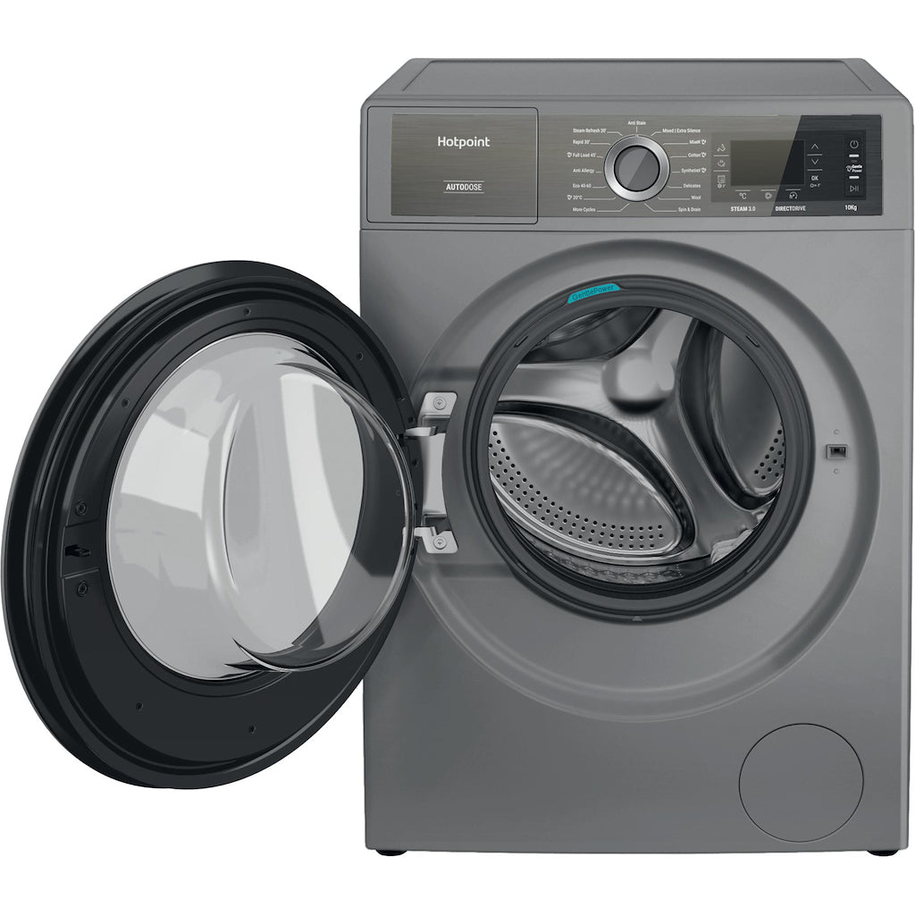 Hotpoint H8 W046SB UK Washing Machine - Silver