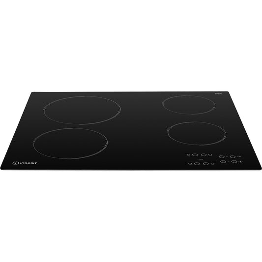 60CM 9 Levels Electric Ceramic Hob - Black - Touch Control - 4 Zones With Residual Heat Indicator and Timer