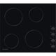 60CM 6 Levels Electric Ceramic Hob - Black - Dial Control - 4 Zones