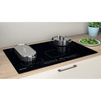 77CM Push&Go Induction Hob - Black - 9 Power Levels - Touch Control With Dualzone and Boost Power