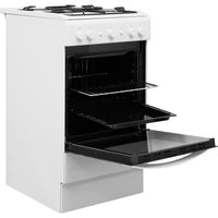 Gas Single Cooker - Coventional Oven - White With Click&Clean and Auto Ignition