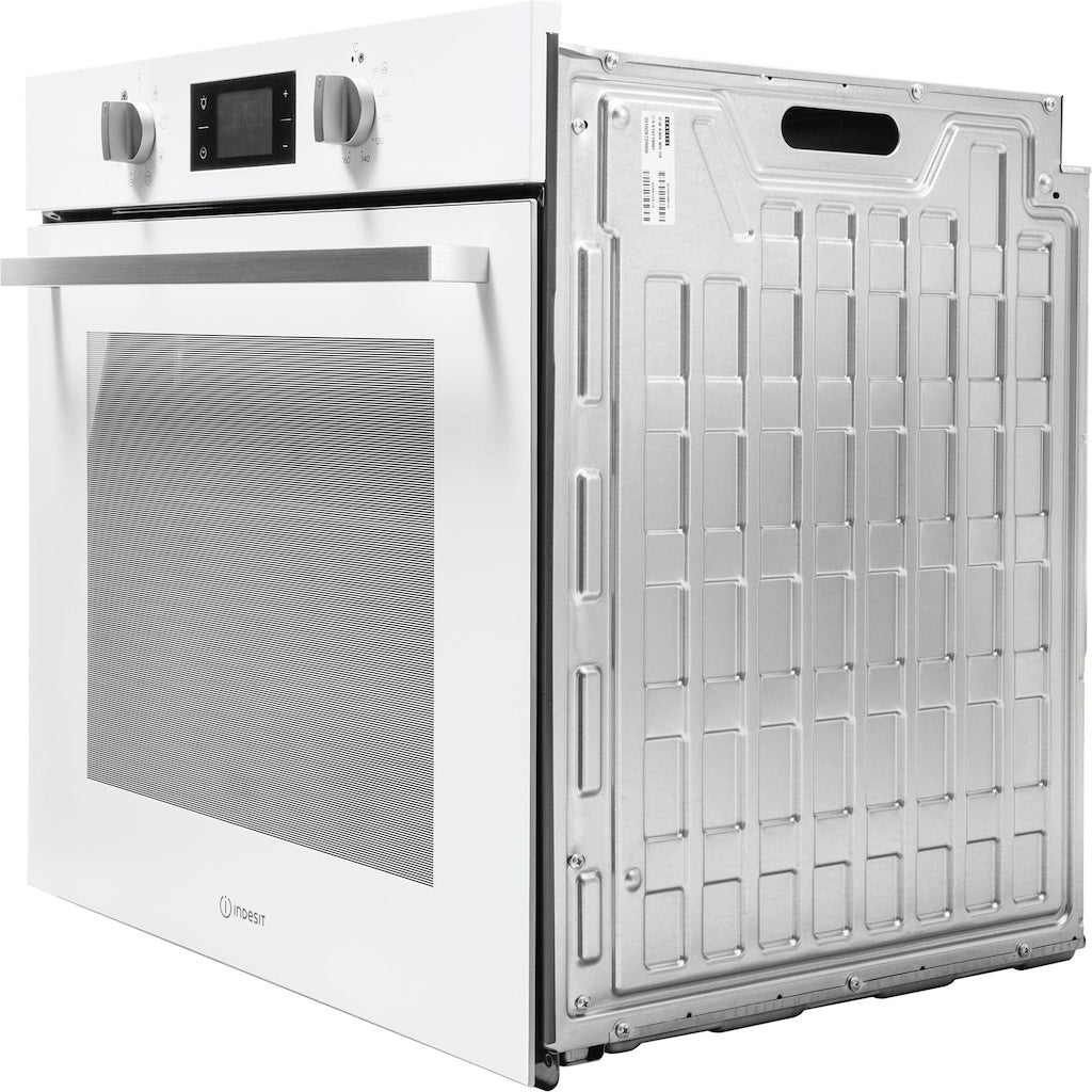 TURN&GO - Single Fan Oven - 66L - Digital Display - White With Click&Clean and Tilting Grill