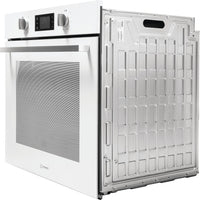 TURN&GO - Single Fan Oven - 66L - Digital Display - White With Click&Clean and Tilting Grill