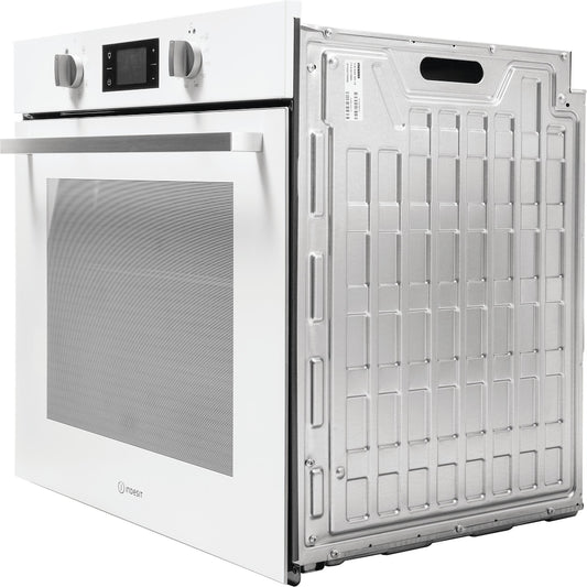 TURN&GO - Single Fan Oven - 66L - Digital Display - White With Click&Clean and Tilting Grill