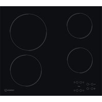 60CM 9 Levels Electric Ceramic Hob - Black - Touch Control - 4 Zones With Residual Heat Indicator and Timer