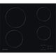 60CM 9 Levels Electric Ceramic Hob - Black - Touch Control - 4 Zones With Residual Heat Indicator and Timer