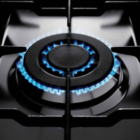 Professional 120 cm Gas Fuel Range Cooker - Black - Lofra Cookers