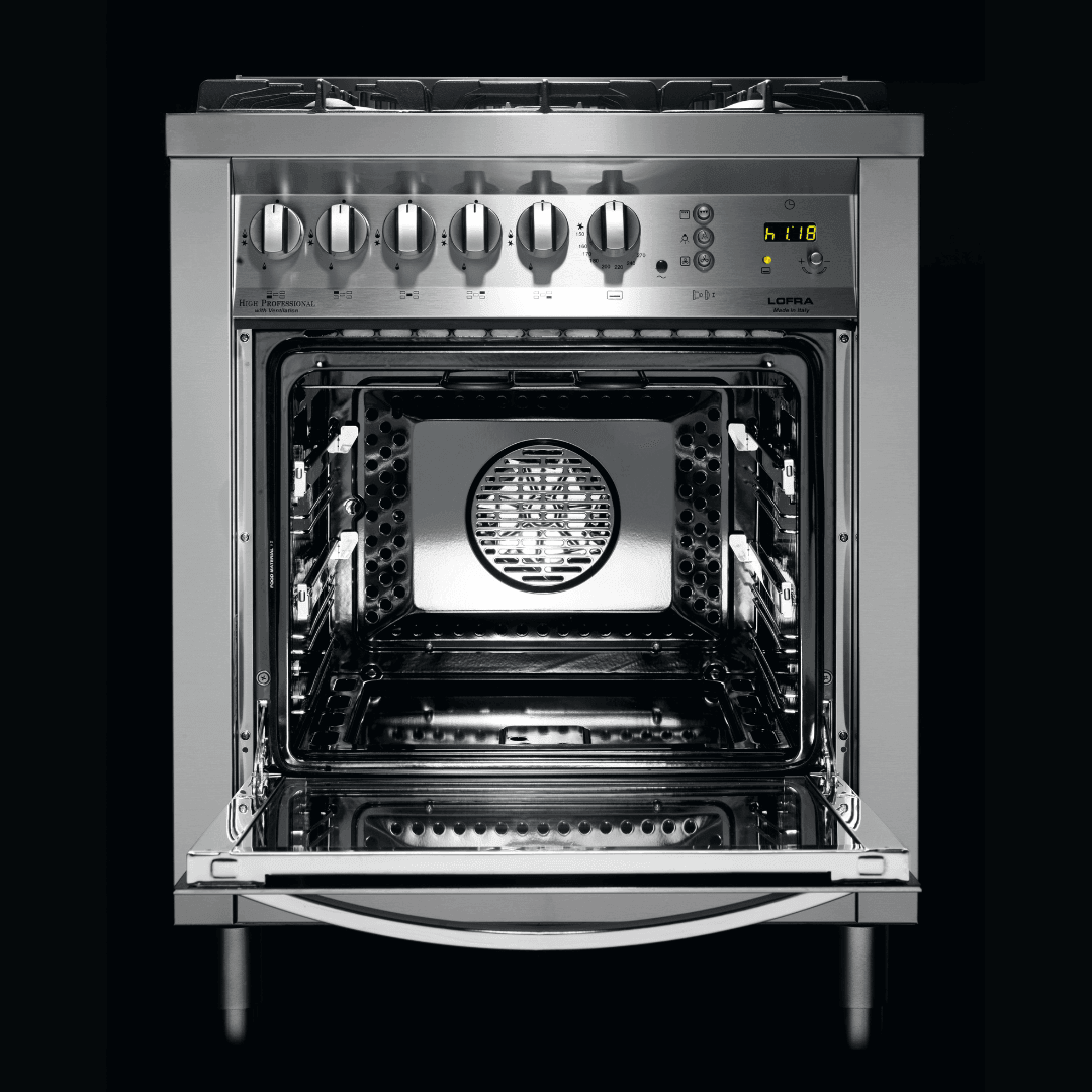 Professional 70 cm Gas Range Cooker - Stainless Steel - Lofra Cookers