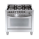 Professional 90 cm 5 - Burner Gas Range Cooker - Stainless Steel - Lofra Cookers