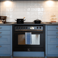 Professional 90 cm Electric Fuel Range Cooker - Black Matt - Lofra Cookers