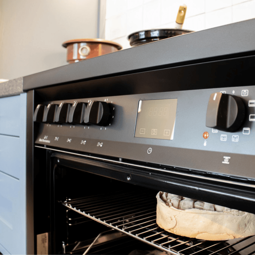 Professional 90 cm Electric Fuel Range Cooker - Black Matt - Lofra Cookers