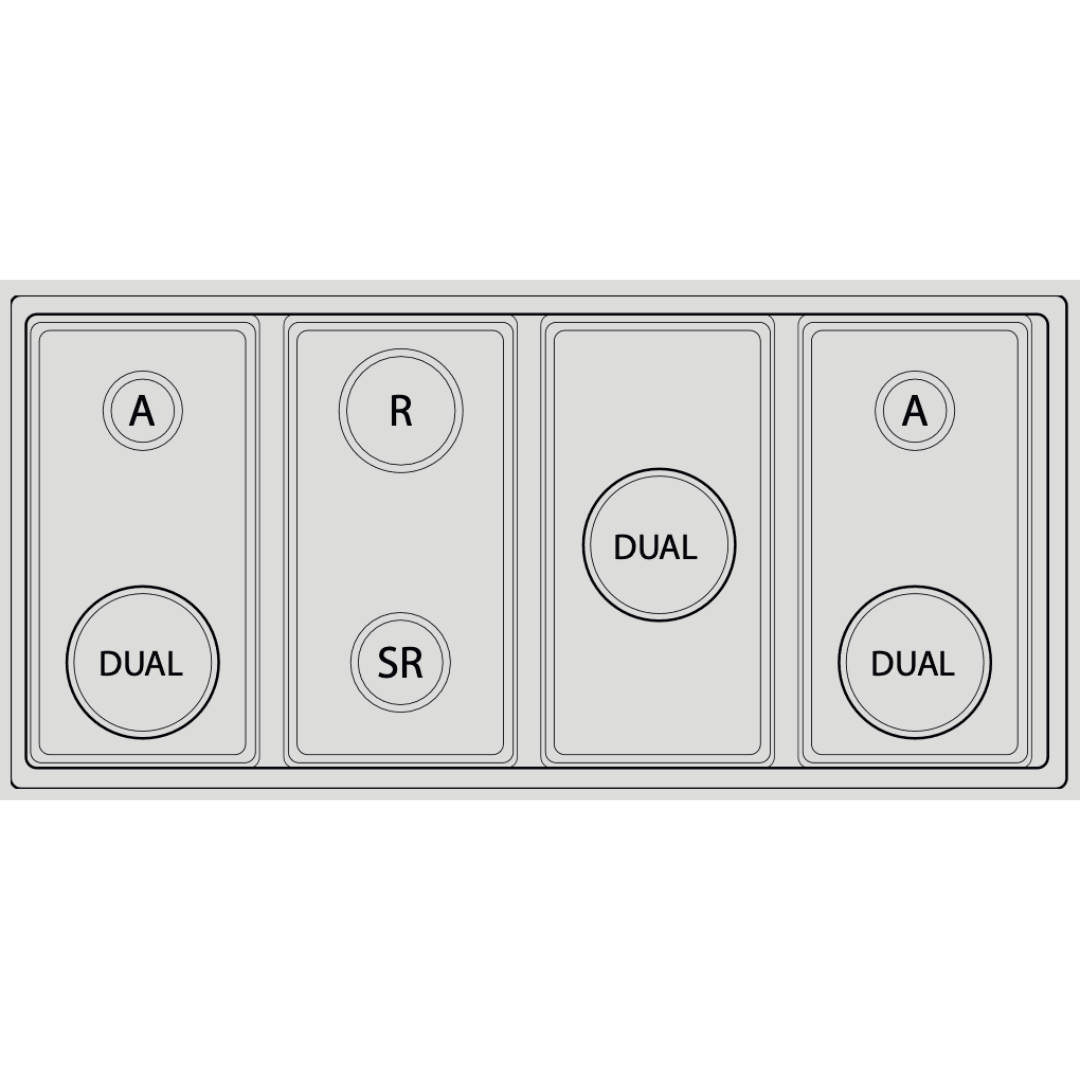 Professional Range Top 120 cm - Stainless Steel - Lofra Cookers