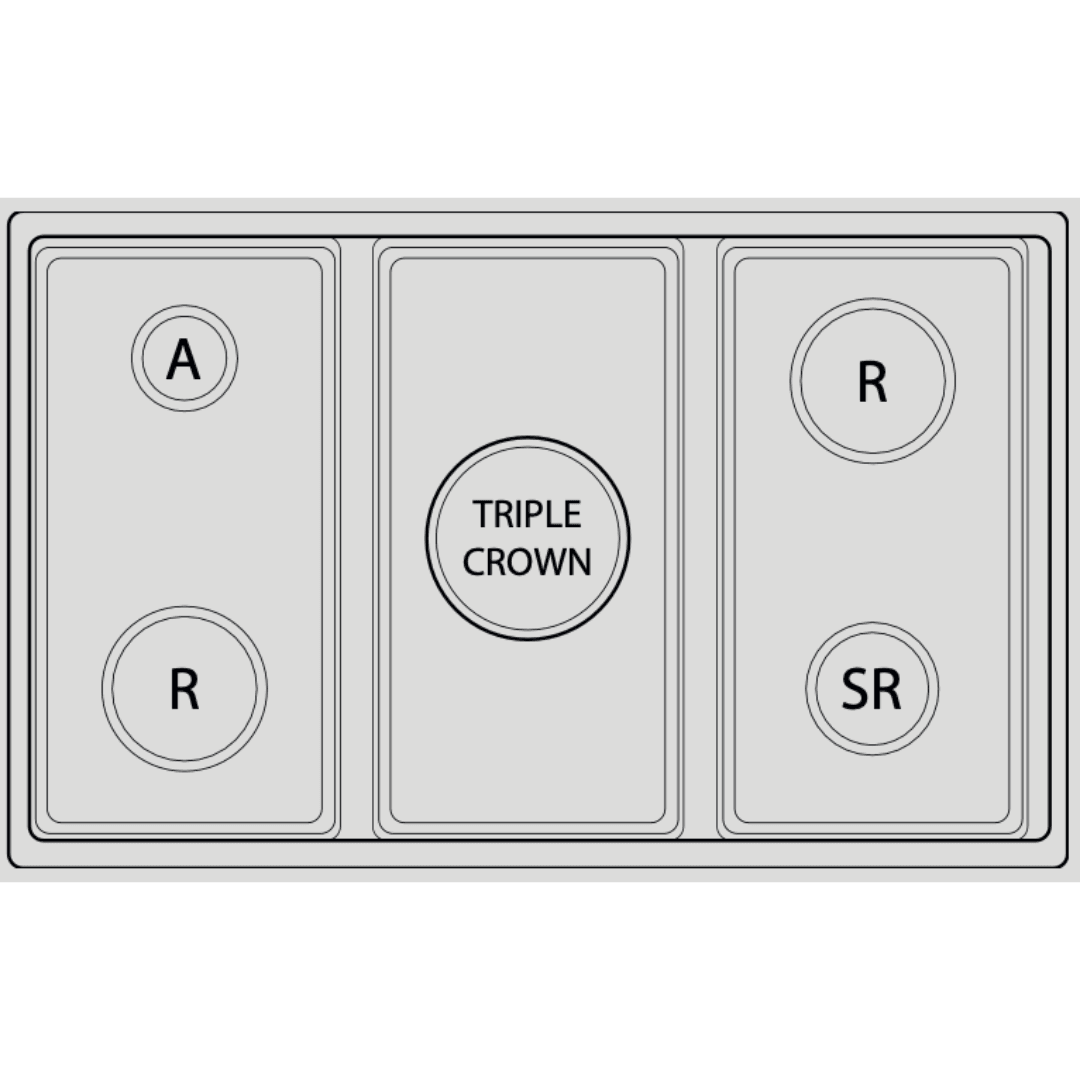 Professional Range Top 90 cm - Stainless Steel - Lofra Cookers