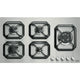 Professional Stainless Steel Hob 90 cm - Nettuno - Steel - Triple Crown Right