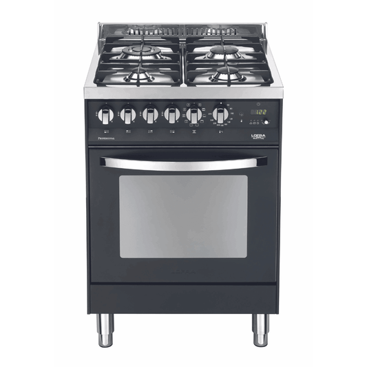 Rainbow 60 cm Dual Fuel Range Cooker - Black Matte - Lofra Cookers