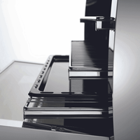 Rainbow 60 cm Gas Range Cooker - Black Matte - Lofra Cookers