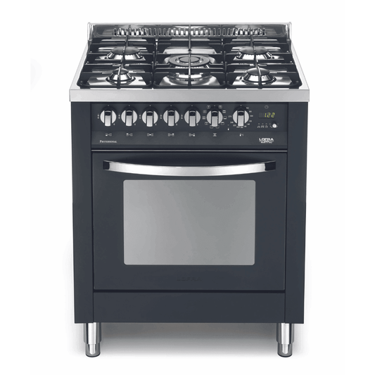 Rainbow 70 cm Dual Fuel Range Cooker - Black Matte - Lofra Cookers