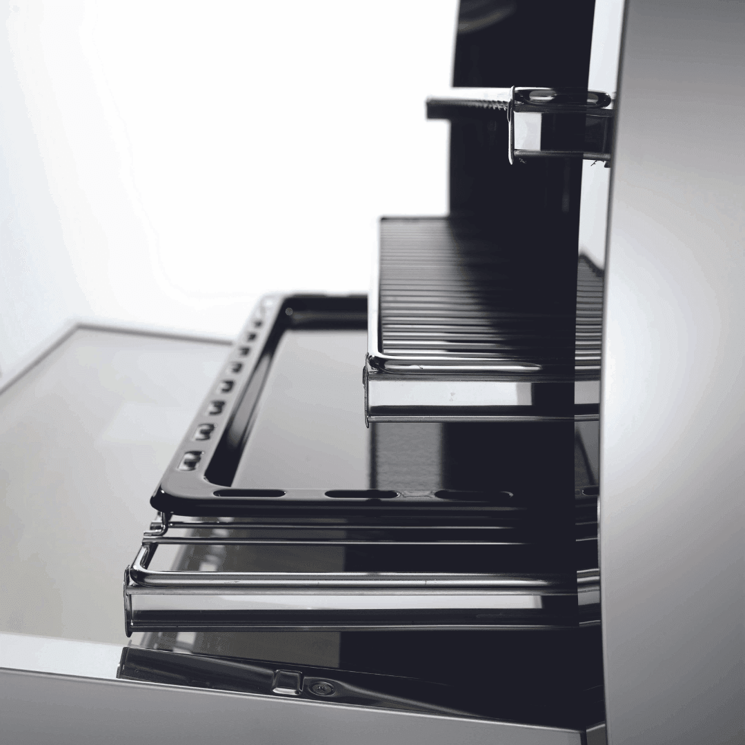 Rainbow 70 cm Dual Fuel Range Cooker - Black Matte - Lofra Cookers