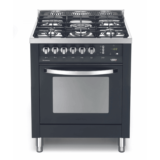 Rainbow 70 cm Gas Range Cooker - Black Matte - Lofra Cookers