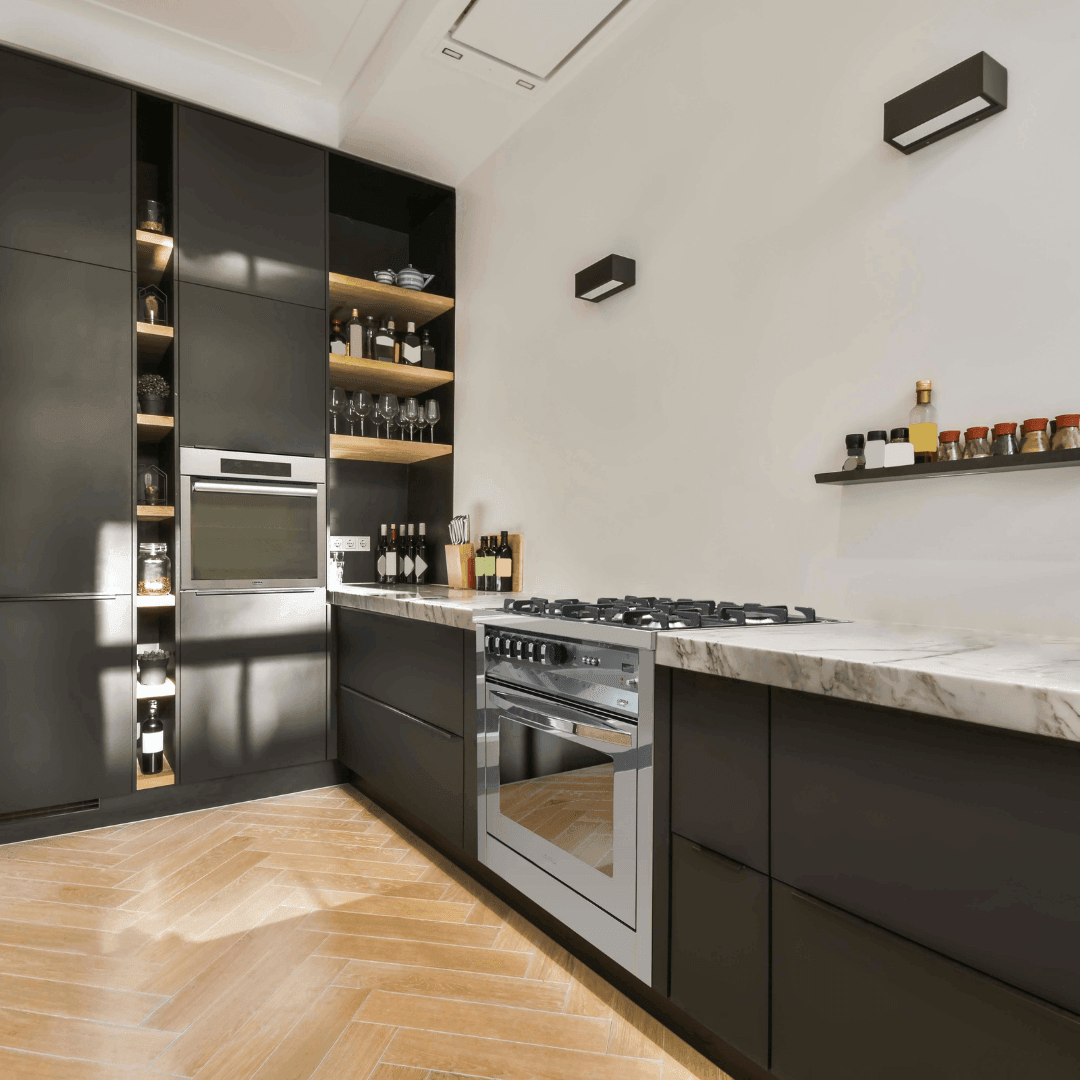 Rainbow 70 cm Gas Range Cooker - Black Matte - Lofra Cookers