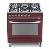 Rainbow 80 cm Dual Fuel Range Cooker - Red Burgundy - Lofra Cookers
