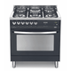 Rainbow 80 cm Gas Range Cooker - Black Matte - Lofra Cookers