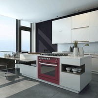 Rainbow 80 cm Gas Range Cooker - Black Matte - Lofra Cookers