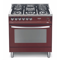 Rainbow 80 cm Gas Range Cooker - Red Burgundy - Lofra Cookers