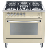 Rainbow 90 cm Gas Range Cooker - Ivory White - Lofra Cookers