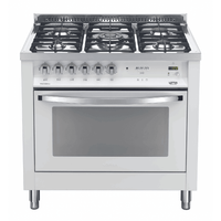 Rainbow 90 cm Gas Range Cooker - Pearl White - Lofra Cookers