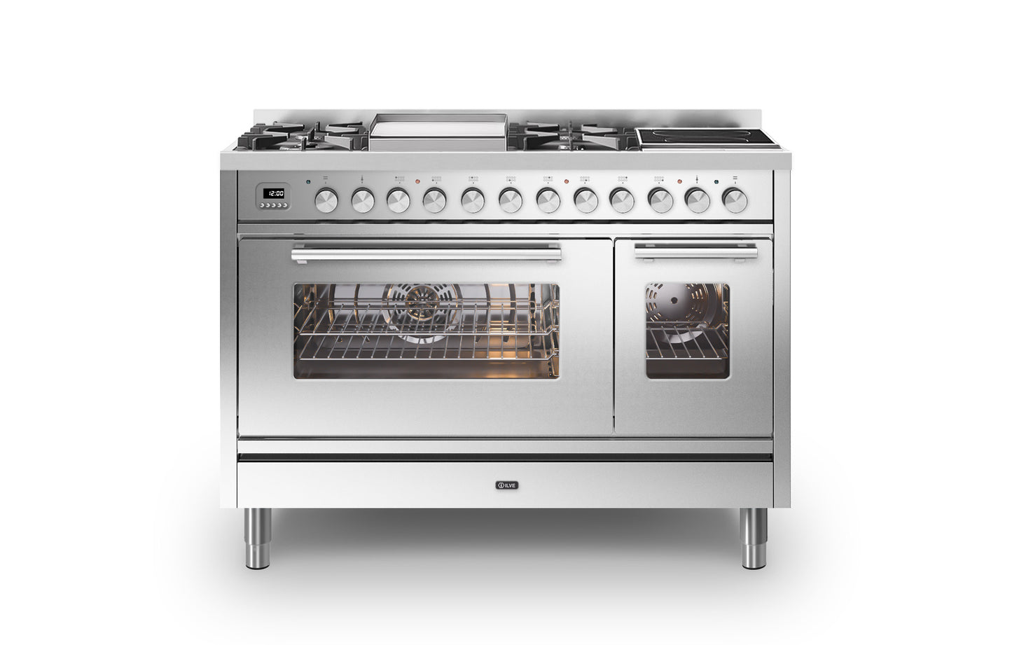 Ilve Roma 120 Fry-Top + 2-Zone Induction