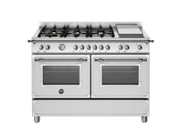 Bertazzoni Heritage Series, 120 cm 6-burner+griddle, electric double oven