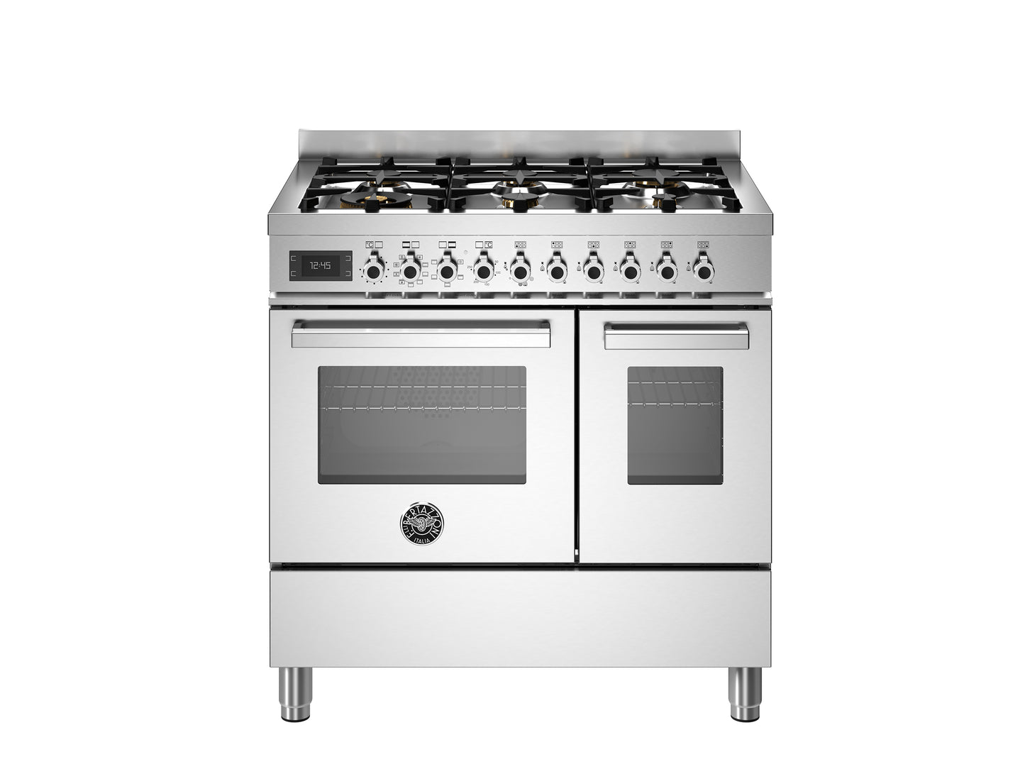 PRO96L2EXT, 90 cm 6-burner, electric double oven, Professional Series