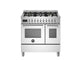 PRO96L2EXT, 90 cm 6-burner, electric double oven, Professional Series