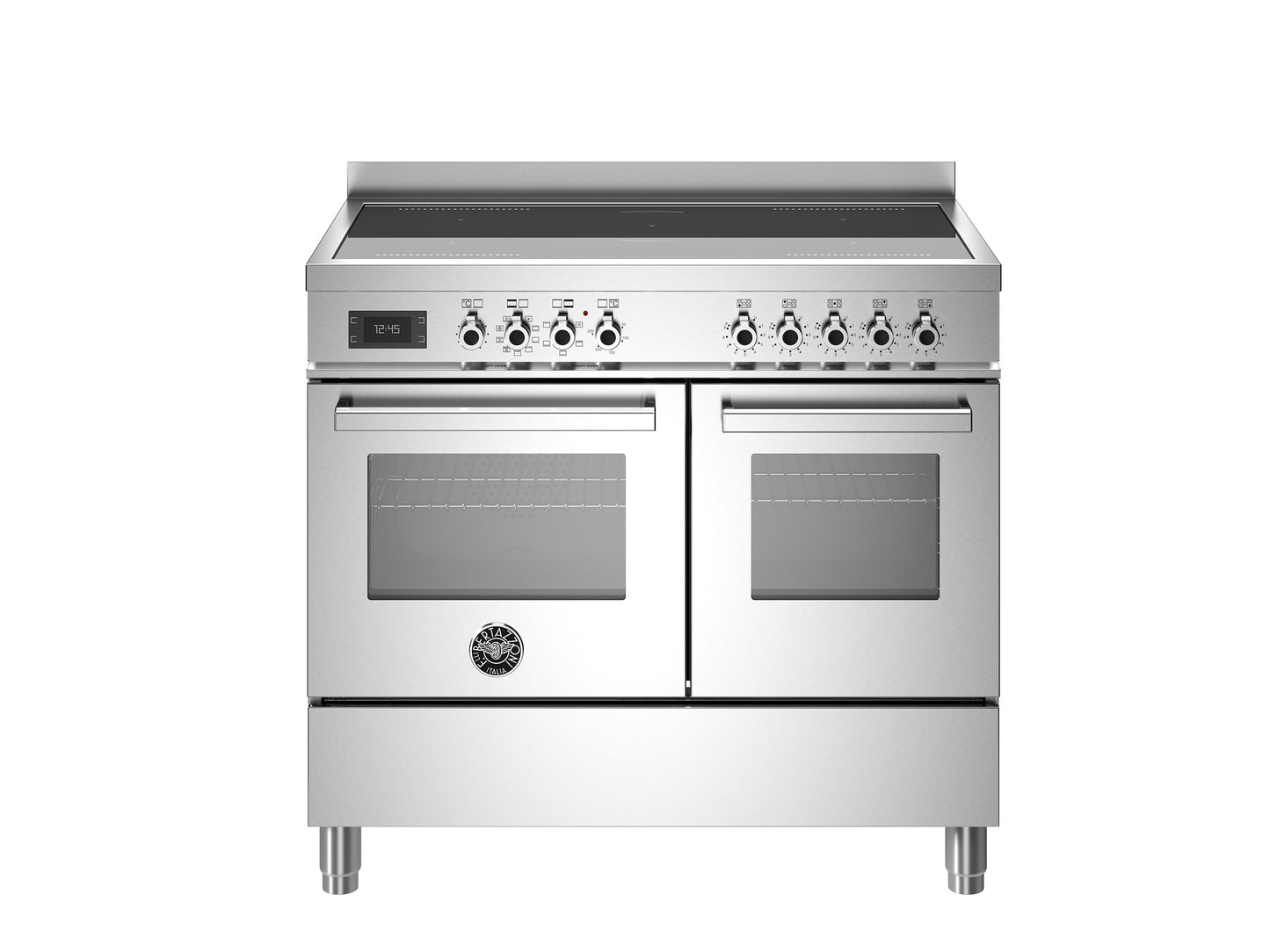 PRO105I2EXT 100 cm induction top, electric double oven, Professional Series