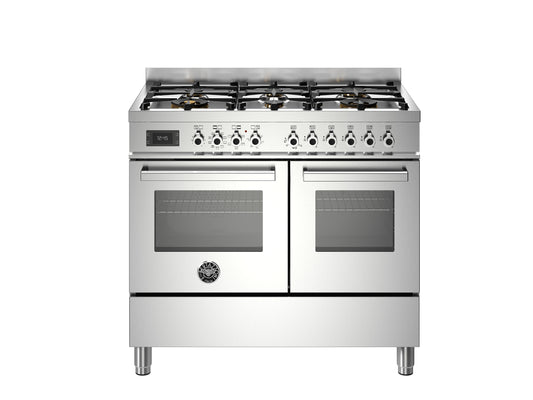 PRO106L2EXT, 100 cm 6-burner, electric double oven, Professional Series