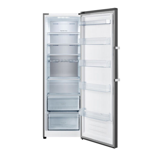 Teknix TH60TLBIX Tall Fridge Frost Free Black Steel