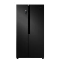 Teknix THSBS1791PBIX American Fridge Freezer Black Steel