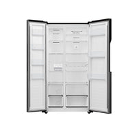 Teknix THSBS1791PBIX American Fridge Freezer Black Steel