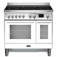 Venezia 90 cm Double Oven Electric Fuel Cooker - Pearl White - Lofra Cookers