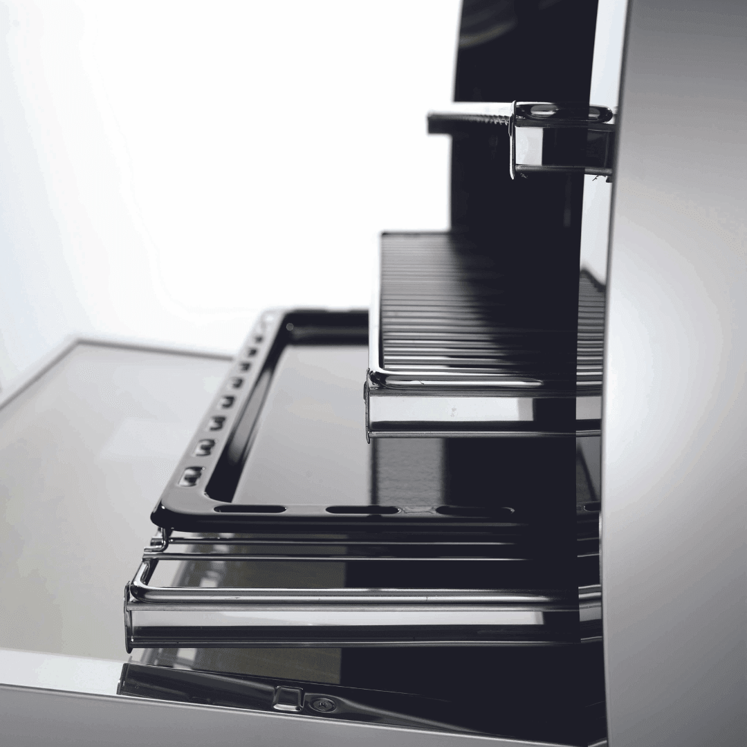 Venezia 90 cm Dual Fuel Range Cooker - Black Matte - Lofra Cookers