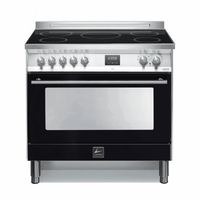 Venezia 90 cm Electric Fuel Cooker - Black Matte - Lofra Cookers