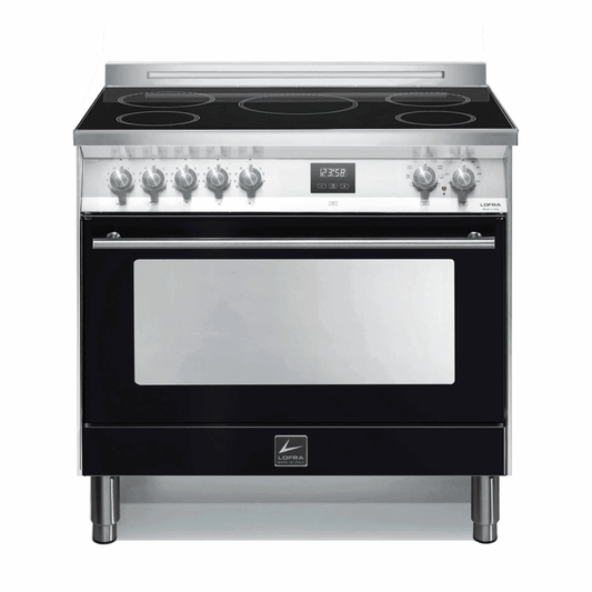 Venezia 90 cm Electric Fuel Cooker - Black Matte - Lofra Cookers