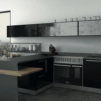 Venezia 90 cm Electric Fuel Cooker - Black Matte - Lofra Cookers