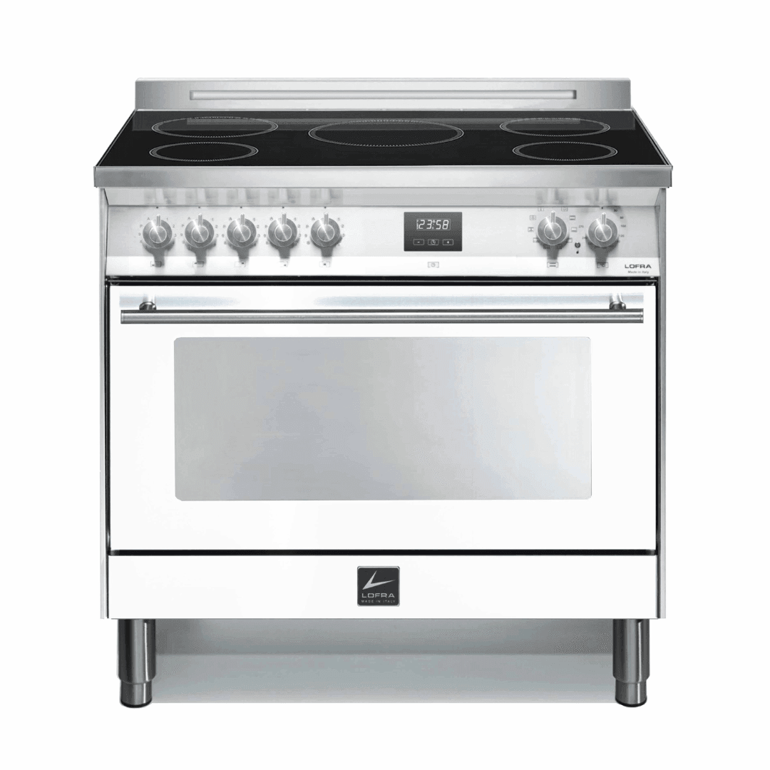 Venezia 90 cm Electric Fuel Cooker - Pearl White - Lofra Cookers