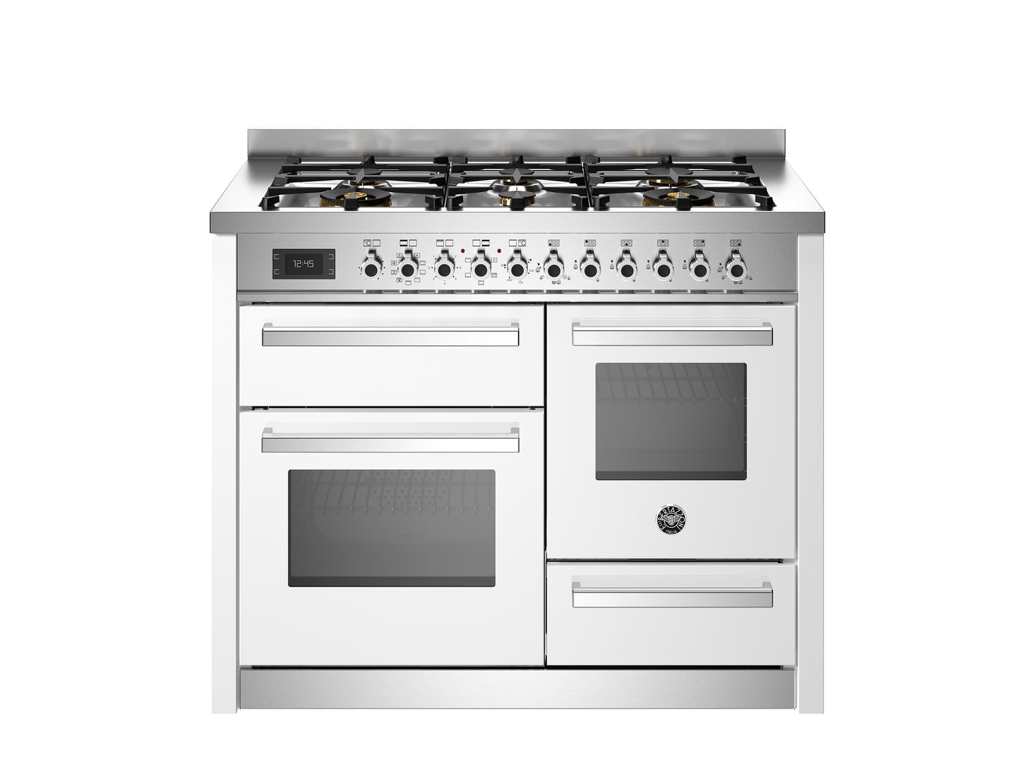PRO116L3EXT 110 cm 6-burner, electric triple oven, Professional Series