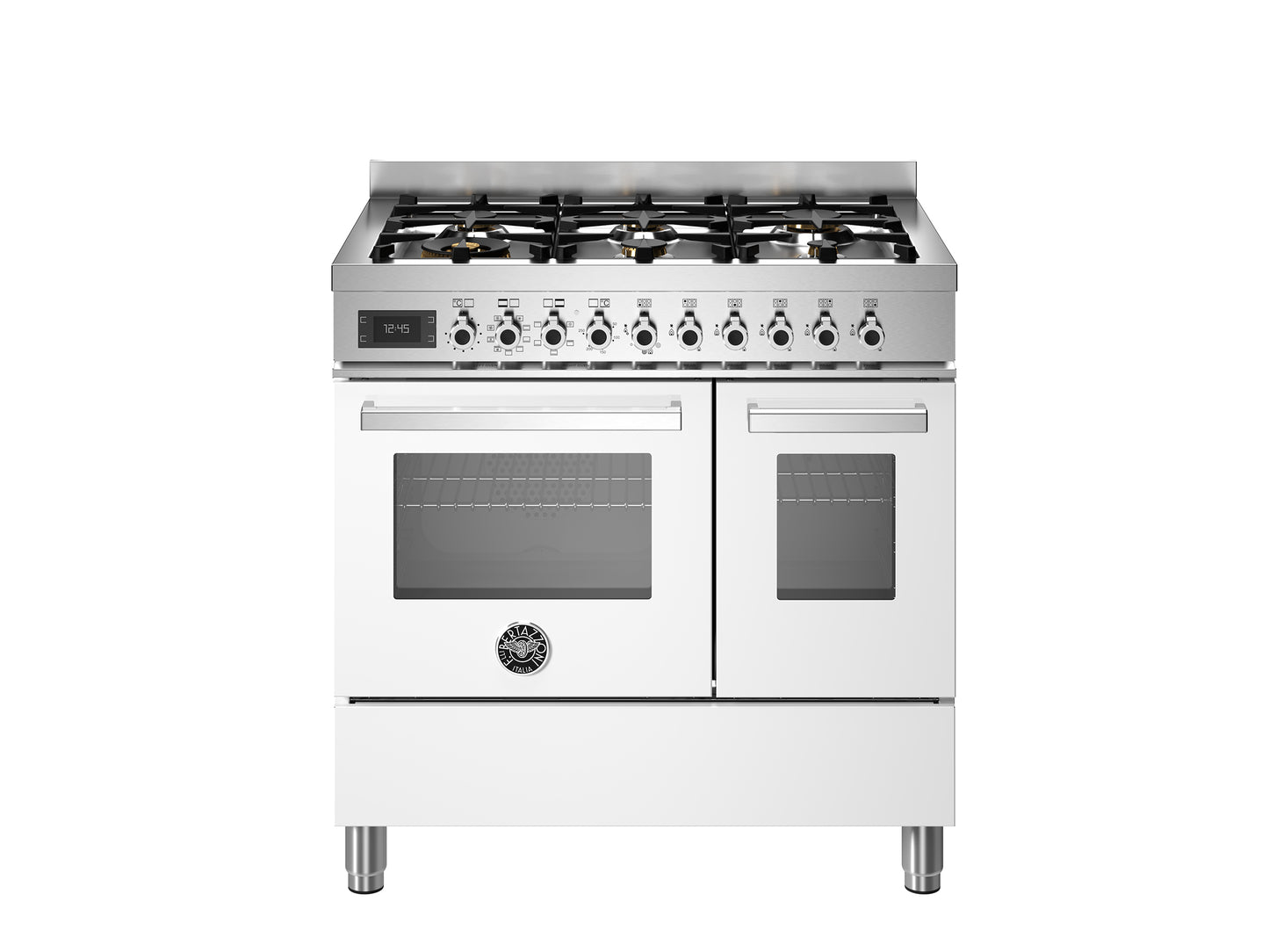 PRO96L2EXT, 90 cm 6-burner, electric double oven, Professional Series