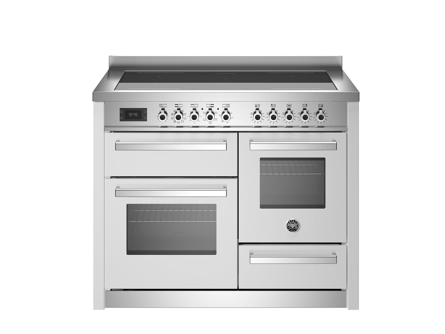 PRO115I3EXT 110 cm induction top, electric triple oven, Professional Series