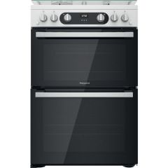 Hotpoint HD67G02CCW/UK Double Cooker - White