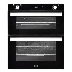 Belling BEL BI702G Blk Built Under Gas Double Oven